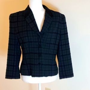 Pendleton blue and black plaid blazer size 10p